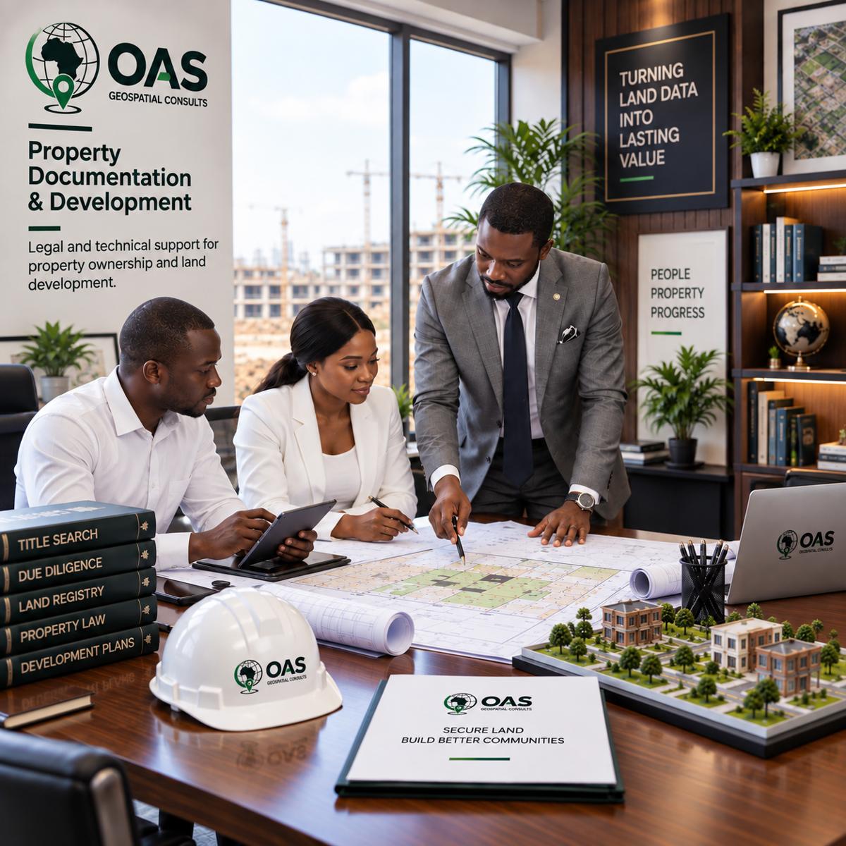 Property documentation and development planning review around a site plan